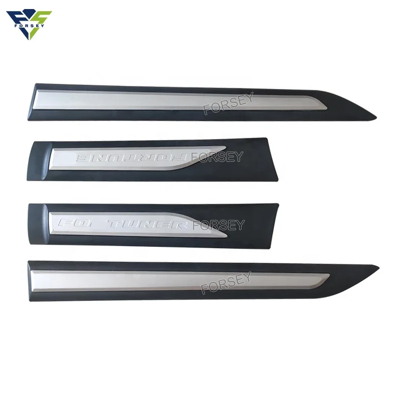 ABS Plastic Side Door Moulding Body Side Door Moulding Guards for Fortuner 2016+ NEW accessories