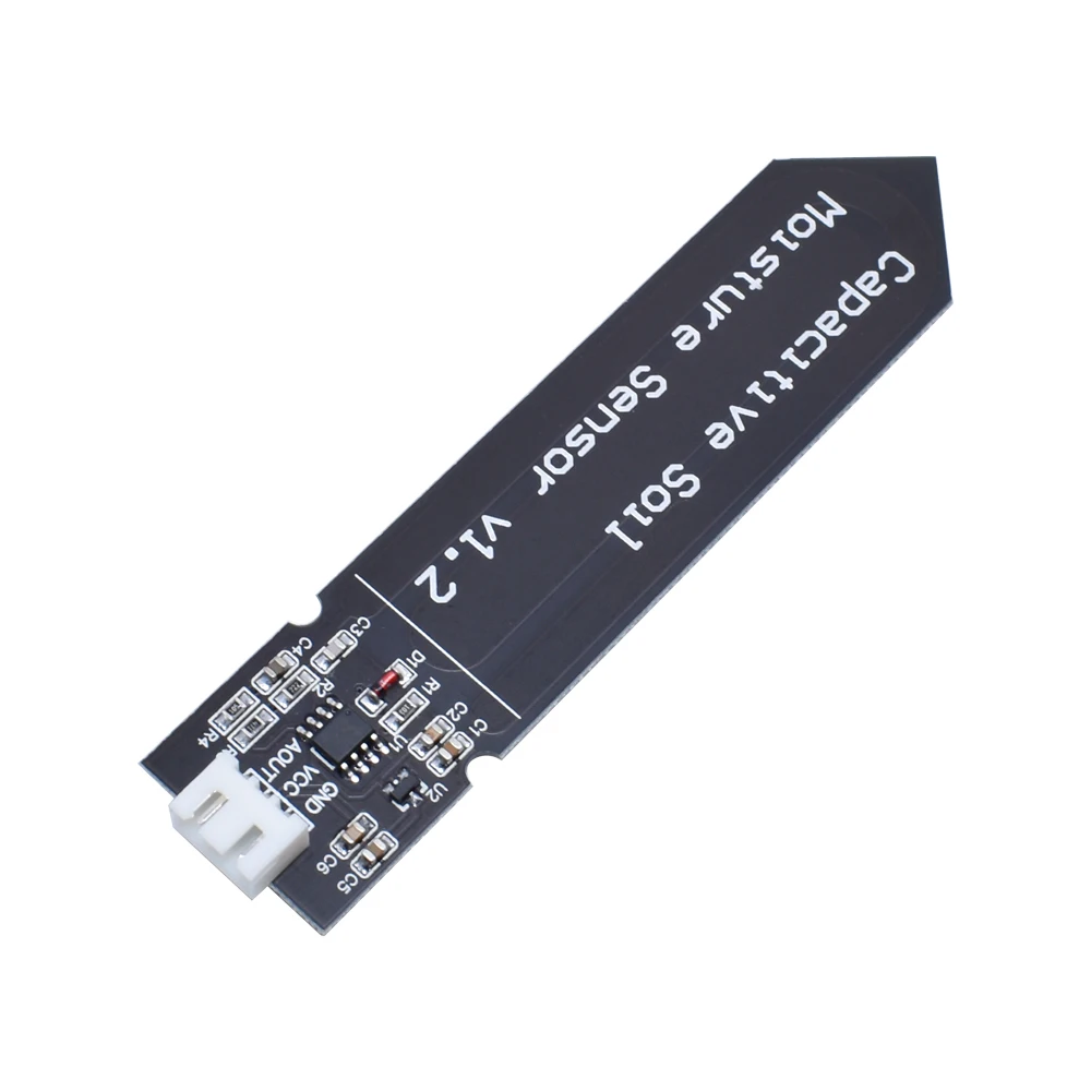 Capacitive Soil Moisture Sensor Module Not Easy to Corrode Wide Voltage Wire 3.3-5.5V Corrosion Resistant W/ Gravity