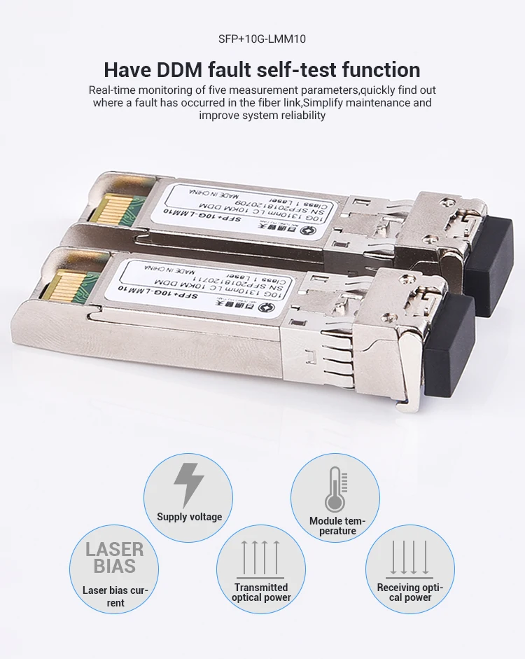 Wholesale 10Gx 1270Nm 1330Nm Transceiver Module 1270/1330 Optical Fibre Sfp Bidi 10G 10Km