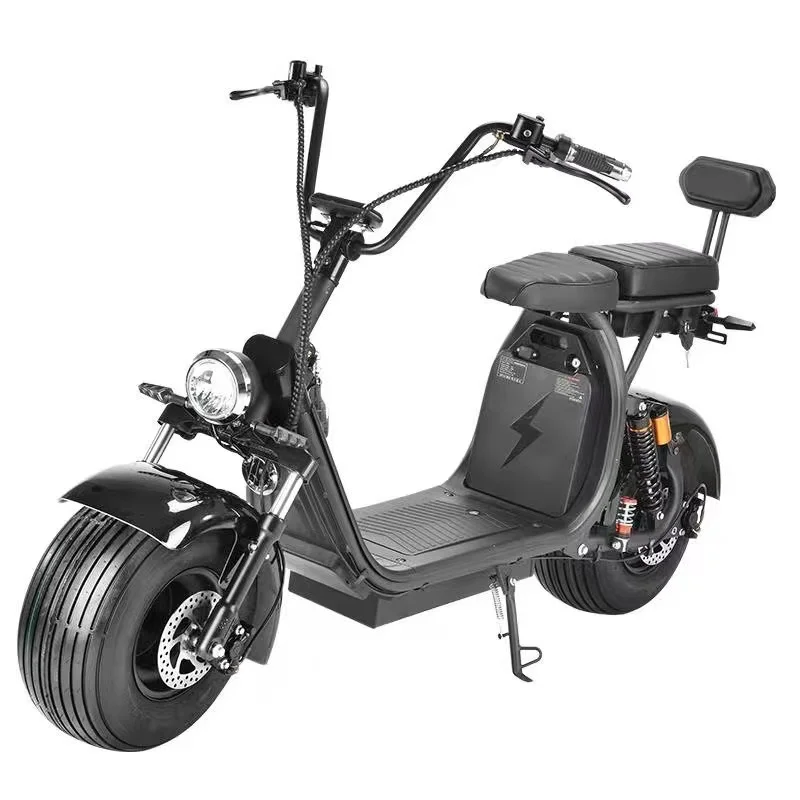 FULIKE 1500W 60V 120Ah Removable Battery Fat Tire 2 Wheels Harley Electric Scooter