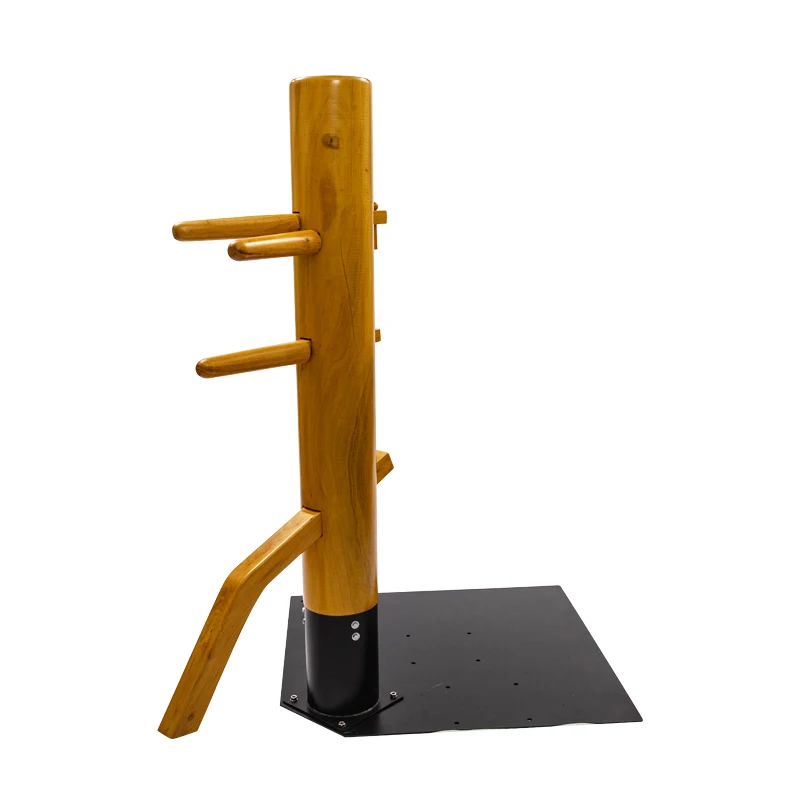Wholesale Solid Wood Martial Arts Equipments Free Standing Wing Chun Dummies Chinese Kung Fu Training Man Wooden Dummy