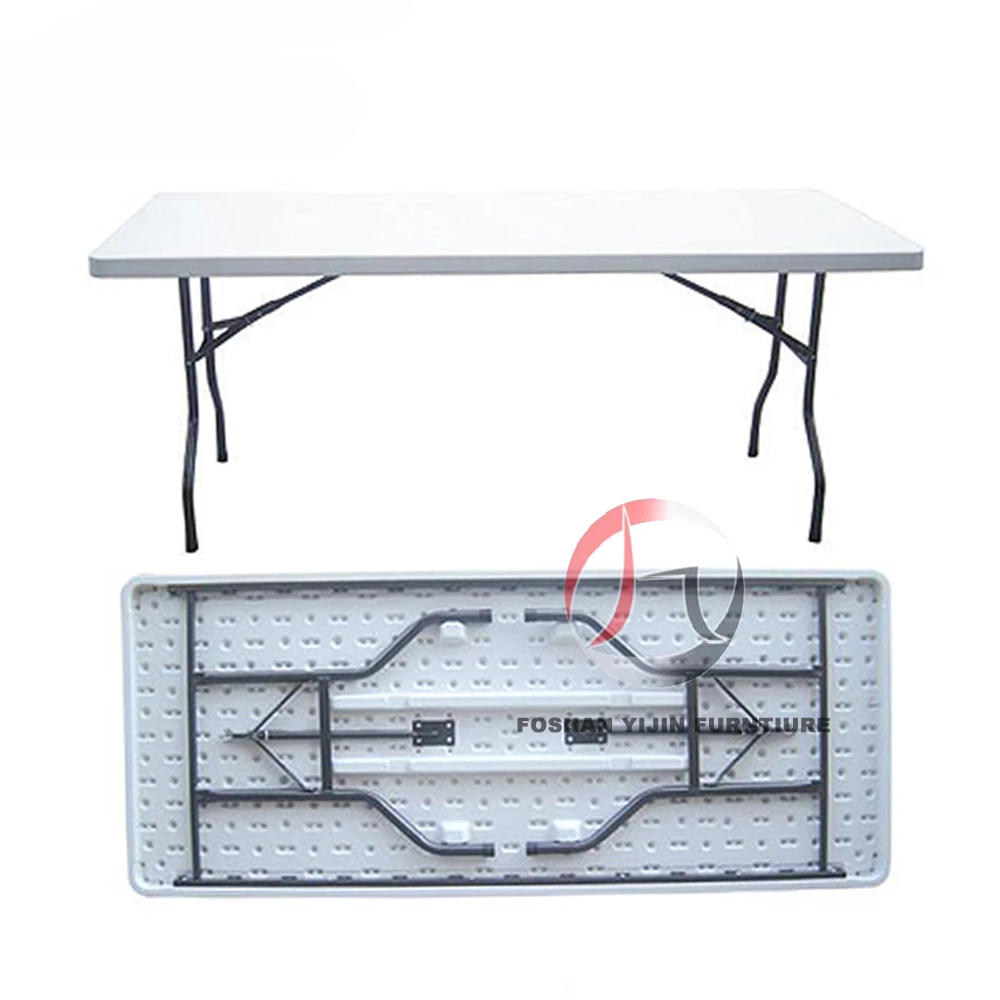 wholesales folding portable plastic resin banquet party outdoor  dining table with cheap price