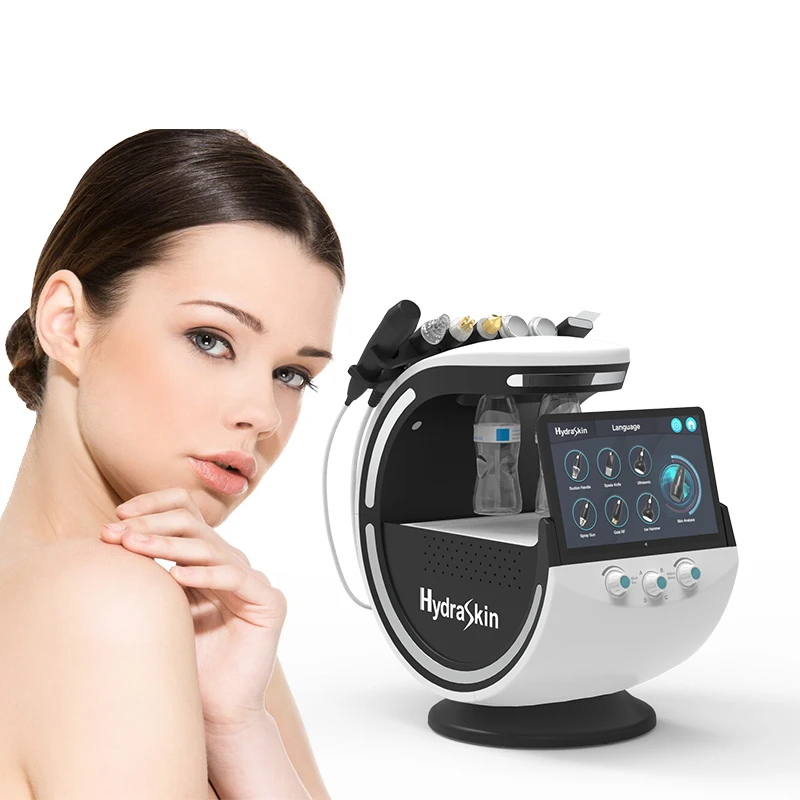 Newest Supplier 7 in 1 Water Hydra Oxygen Diamond Dermabrasion Facial Machine With Skin Analysis
