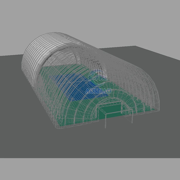 Customized large Inflatable padel court sport structure