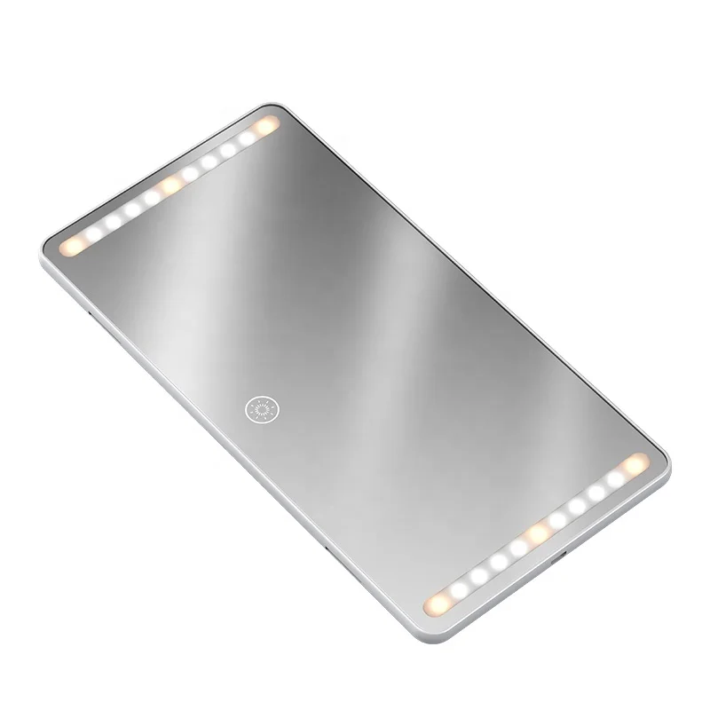  USAMS новый дизайн US-ZB175 ABS + стекло автомобиля заполняющий свет LED макияж зеркало со светом для