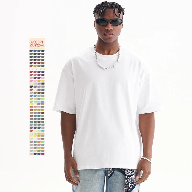 Летняя уличная мужская одежда белая хлопковая Футболка с логотипом графическим принтом трафаретной печати для мужчин