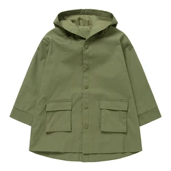 Горячее надувательство amaon 100% из хлопка для мальчиков, плащ-Тренч куртка джинсовая куртка для мальчиков пальто для девочек куртка для От 2 до 5 лет для маленьких мальчиков