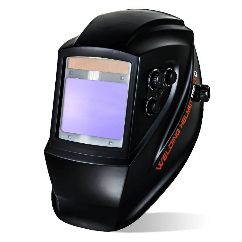 TRQ OEM ODM Customized 100*80mm large field of vision 4 sensors inside and outside adjustable automatic dimming welding helmet