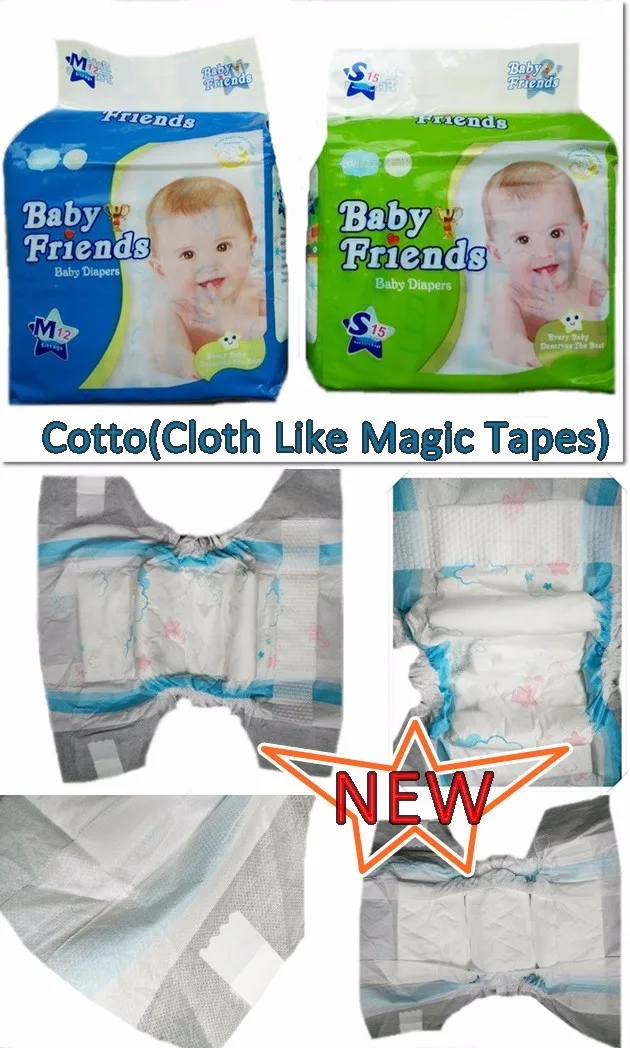 Disposable BABY FRIENDS baby nappy baby diaper manufacturers in china