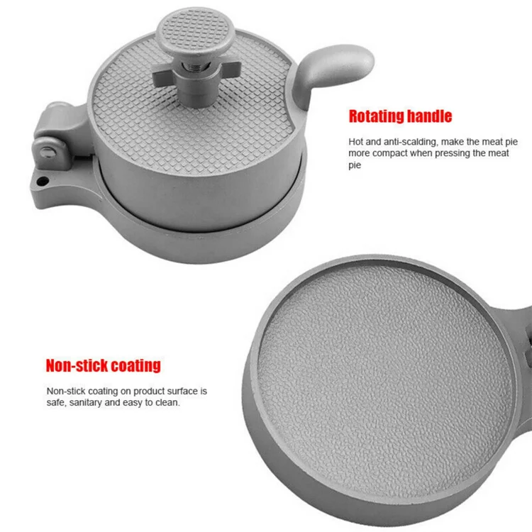 Aluminum Alloy Hamburger Press Tool Meat Maker Beef Makers Mold Burger Tools With 50 Pcs Wax Papers