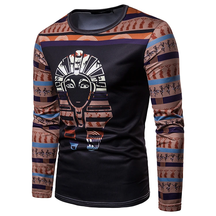 2021 new fashion t shirt men Custom long sleeve polo shirt men rashguard 3d sublimation printed anime clothes shirt men