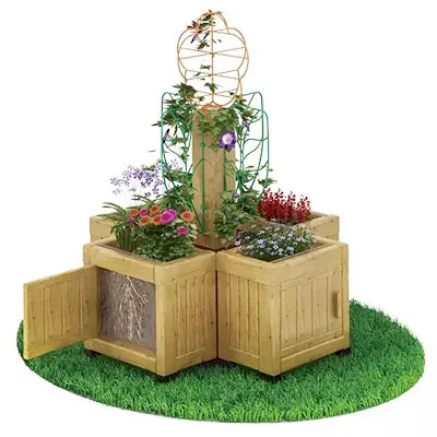 Kindergarten outdoor children furniture log cabin