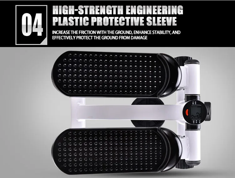 GYMBOPRO Mini stepper walking simulator exercise machine with resistance band