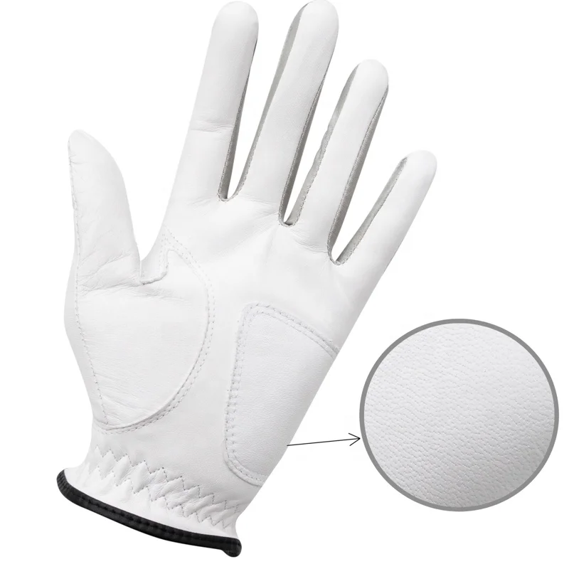 Premium Quality Custom Logo Cabretta Leather Golf Gloves for Men for Sports and Outdoor Activities