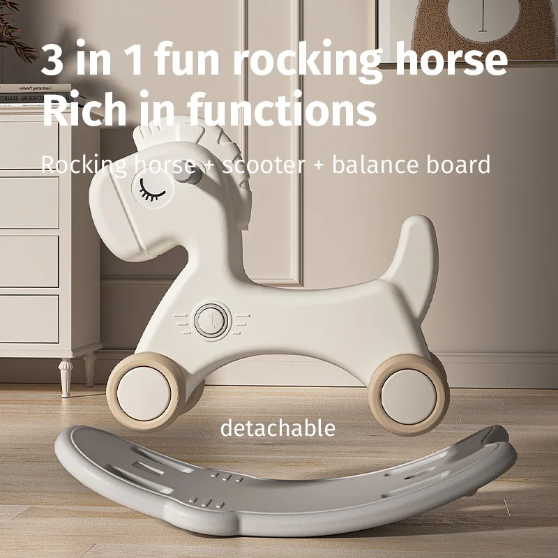 Kindergarten Toddler Animal Toy For Children Wholesale Large Baby Plastic Modern Kids Rocking Horse Rider