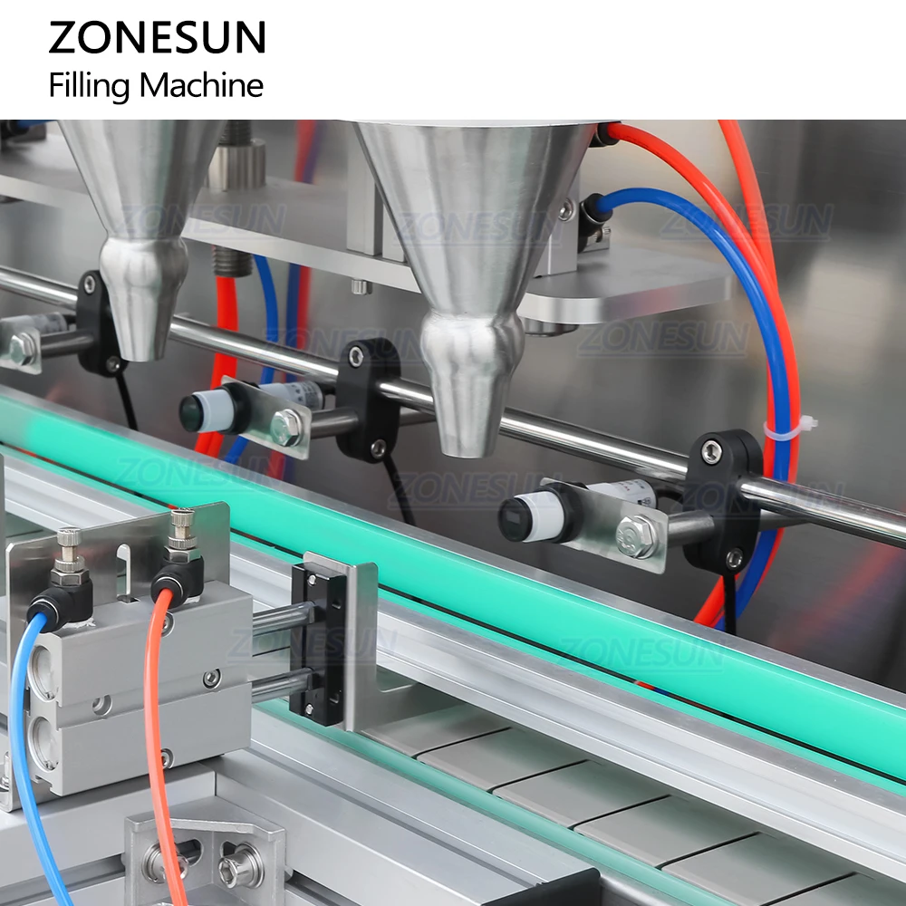 ZONESUN ZS-GW5 Automatic 4 Heads Nuts Beans Grain Granule Particle Bottles Weighing Filling Machine
