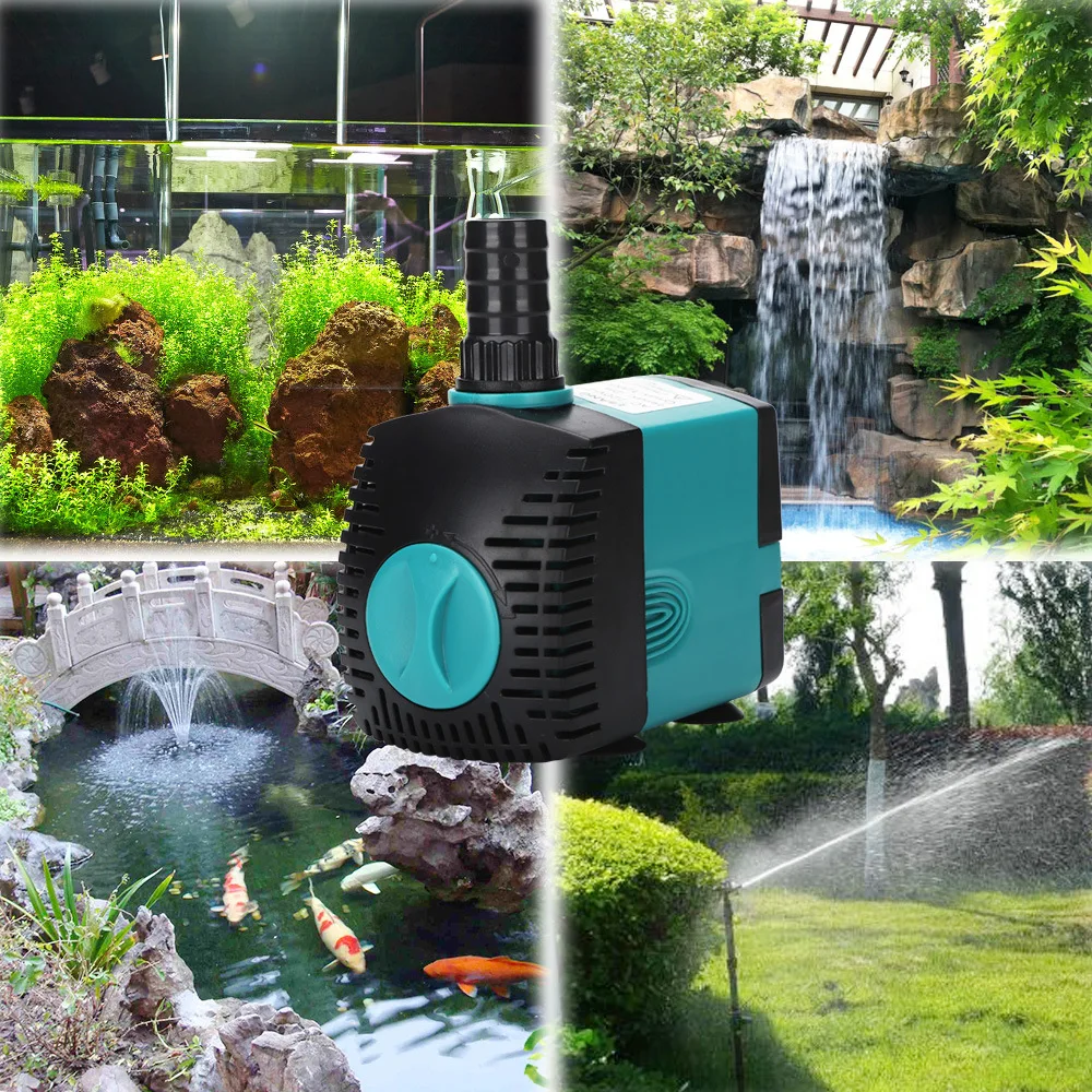 Submersible Water Pump Fish Tank Aquarium Fish Pond Tank Spout Control Clean Filter Manure Suction Pump Water Change Pump Bottom