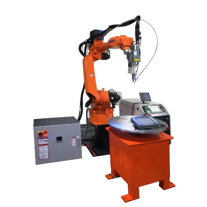 robot fiber laser welding machine with positioner and fixture customized for your welding products