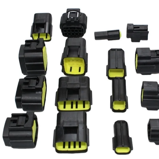 Hot harness male female connector terminal 3 pin waterproof wire harness connector crimp housing female connector wiring harness