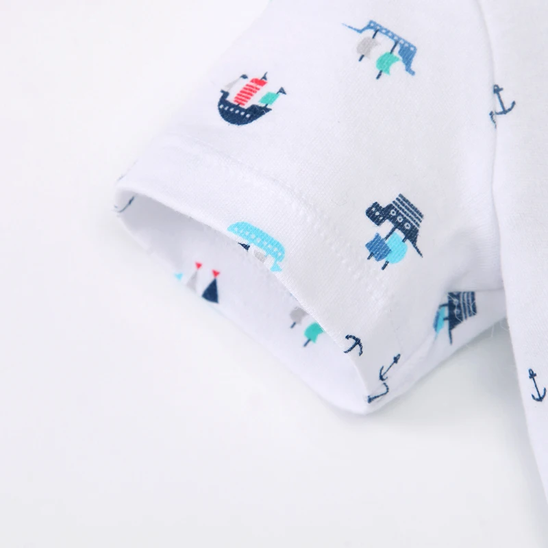 
2021 Factory direct hotsale newborn 100% cotton cute print summer baby clothing baby boys rompers clothes 