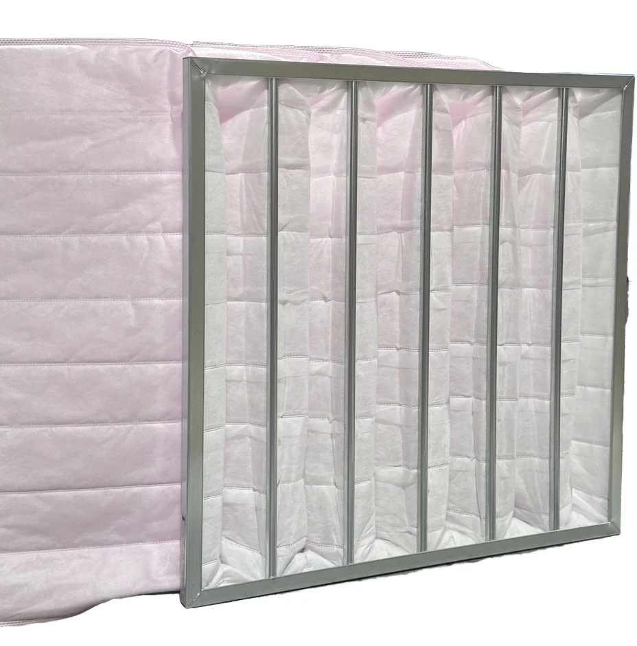 Factory Price Hot Selling AHU MAU Ventilation Bag Filter Custom Size 24x24 24x12 New Synthetic Fiber Air Filter F5 F8 Hotels