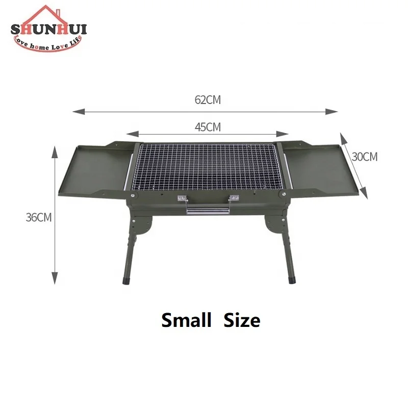 Folding BBQ Coal Grill Portable bbq Grill 82x30cm Outdoor BBQ grill charcoal