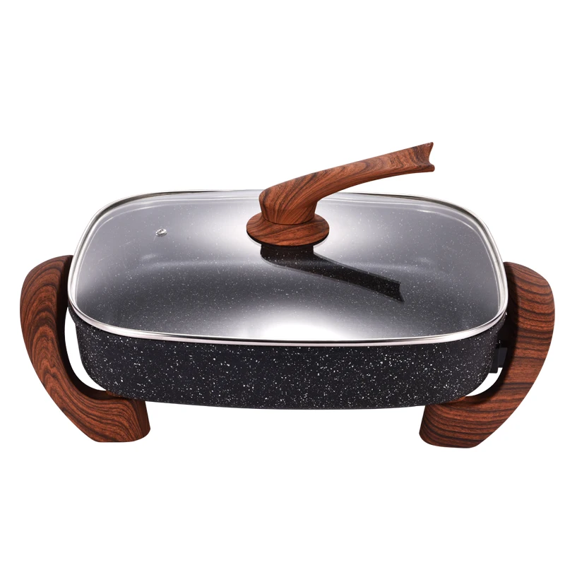 Factory cheap price 40x30cm nonstick multifunction electric cooking pan