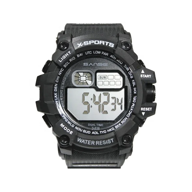 Мужские спортивные водонепроницаемые цифровые часы Sanse S-638 reloj hombre