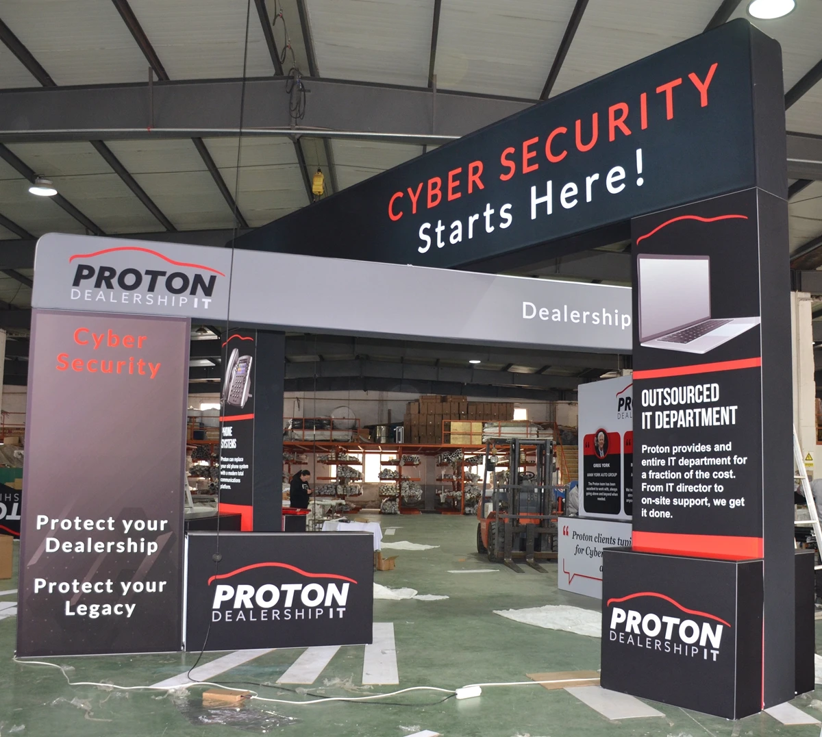 Island exhibition booth design 6mx6m