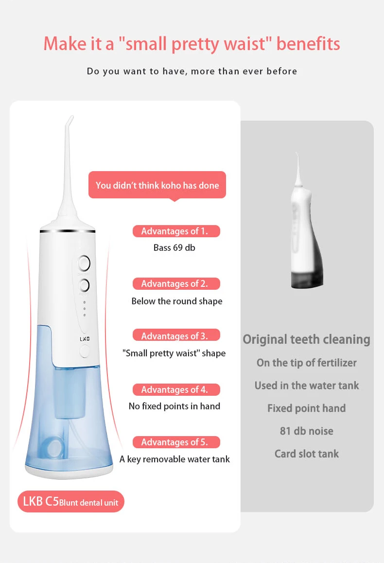 oral irrigator water flosser portable