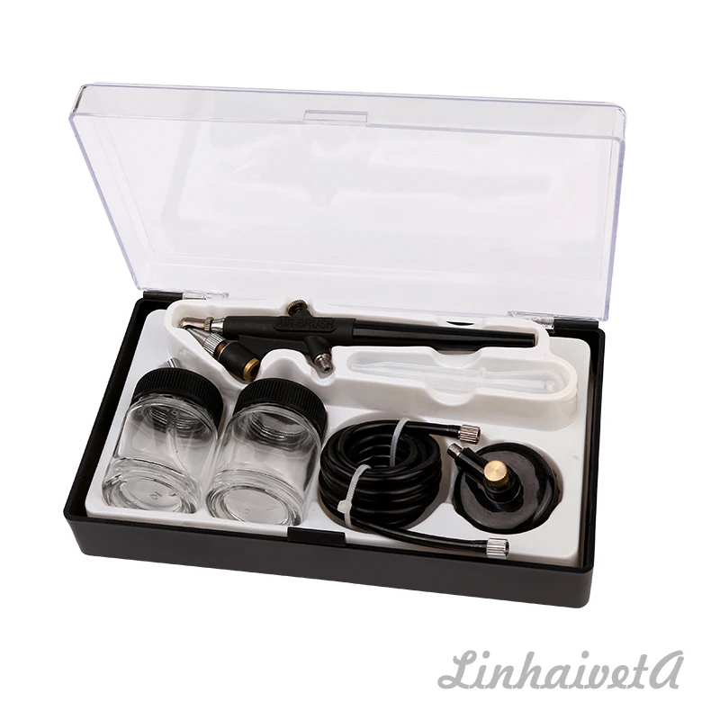 LinhaivetA Single action mini airbrush machine kit spray gun air brush
