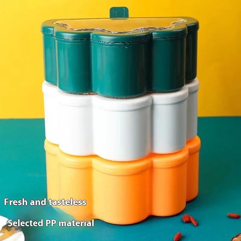 Многофункциональный пластиковый ящик для хранения приправ с облачным дизайном