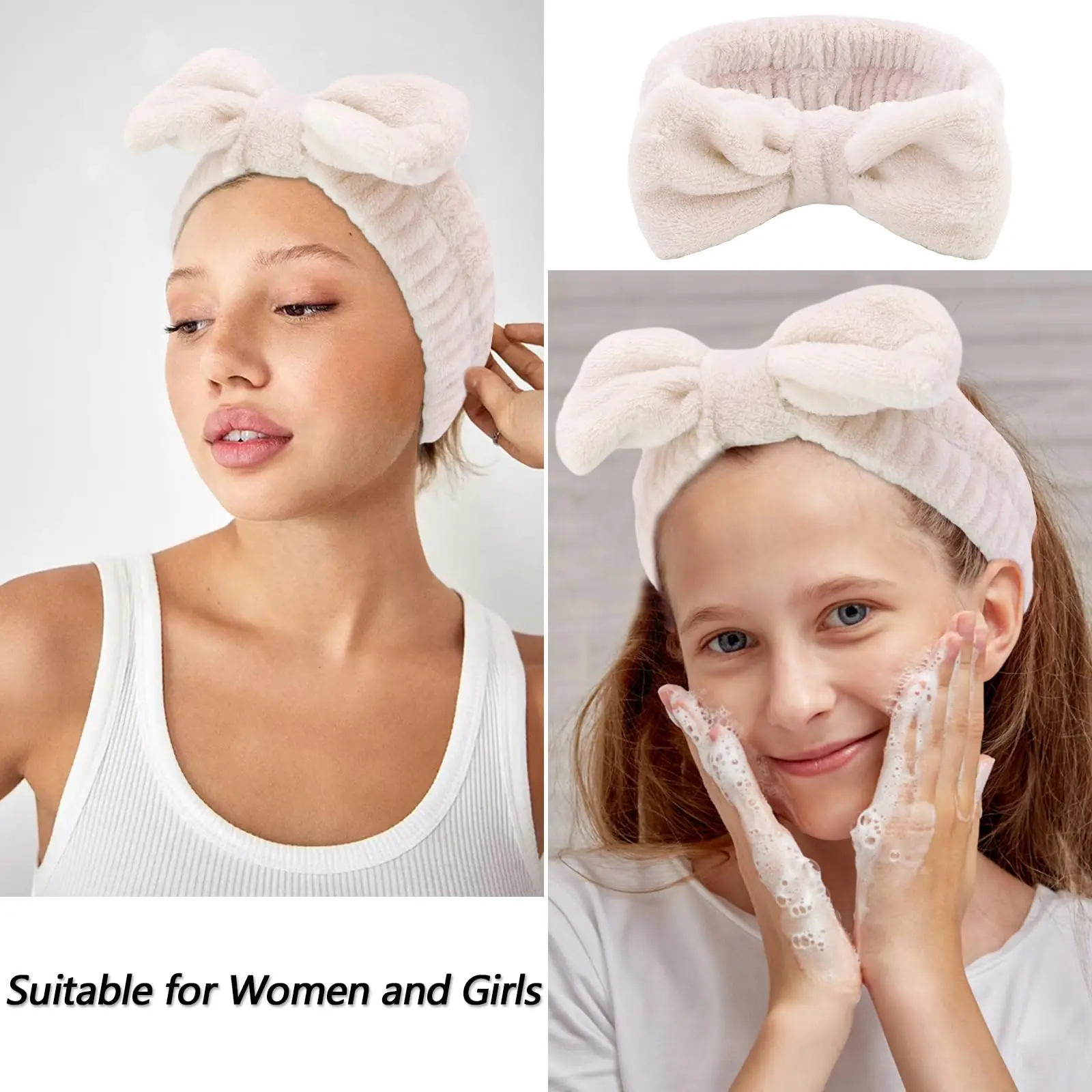 New Wholesale Twisted Bubble Washing Face Hair Band No-slip Sponge Puffy Custom Logo Makeup Spa Headband for Women Fabric