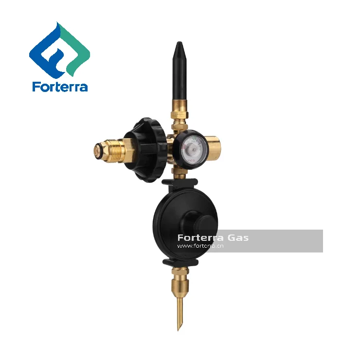 High Quality Industry Gas Pressure Regulator Valve Helium Balloon Gas Filler Regulator with Gauge