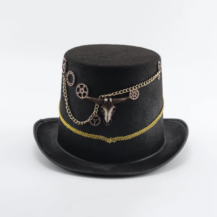 High-end fashion Halloween party hat Lincoln hat magician hat
