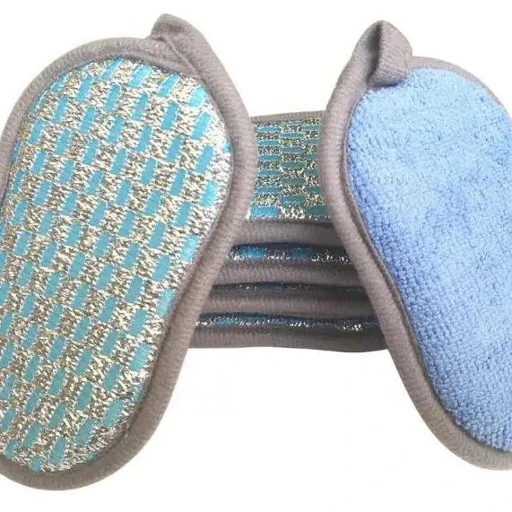 SEQ Microfiber Non-Scratch Dish washing Sponge Kitchen Cleaning Sponges for Kitchen