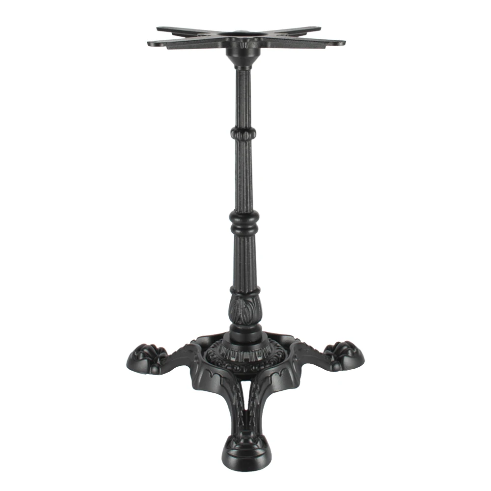 Black Metal Table Legs Cross Base Support Frame Coffee Shop Tulip Table Base