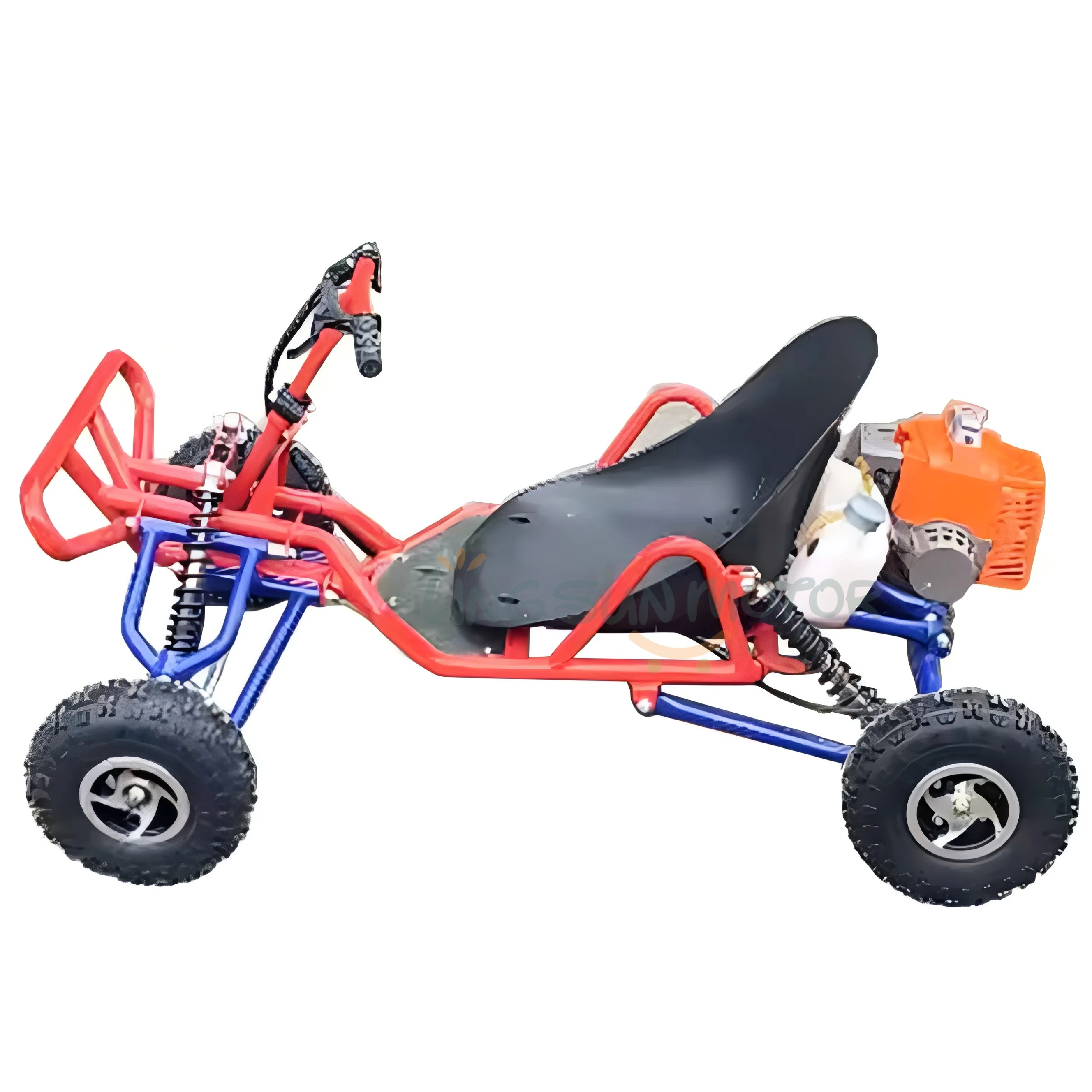 LINGSUN MOTOR  49CC 60CC 80CC Kids 2 stroke Go Kart with foot pedal and foot brake