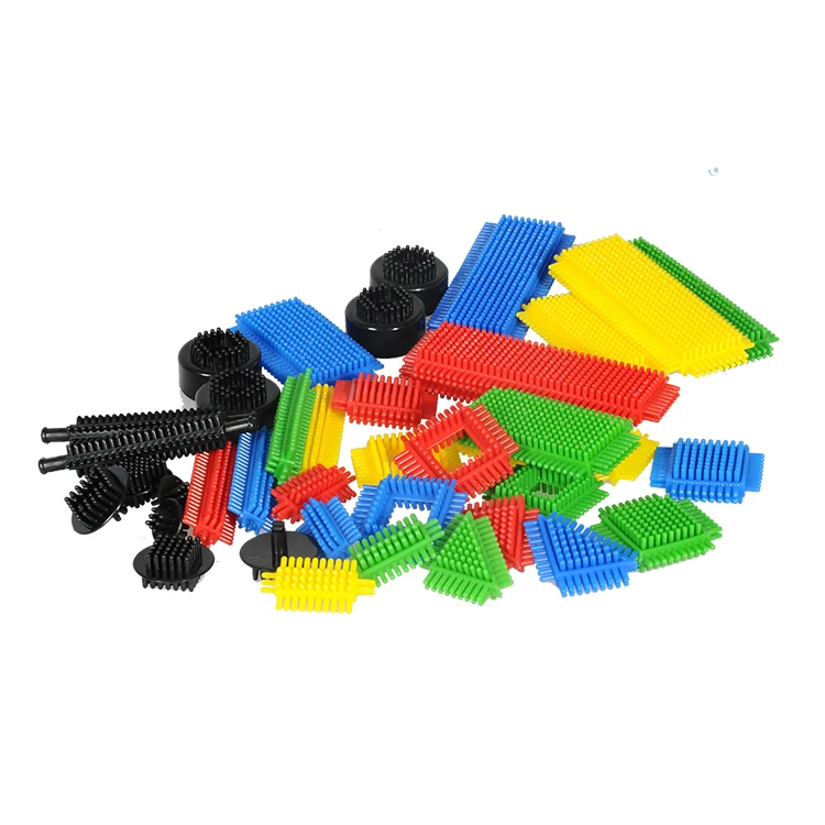 Hotsale Bristle Blocks 40 Pieces In Low Square Box