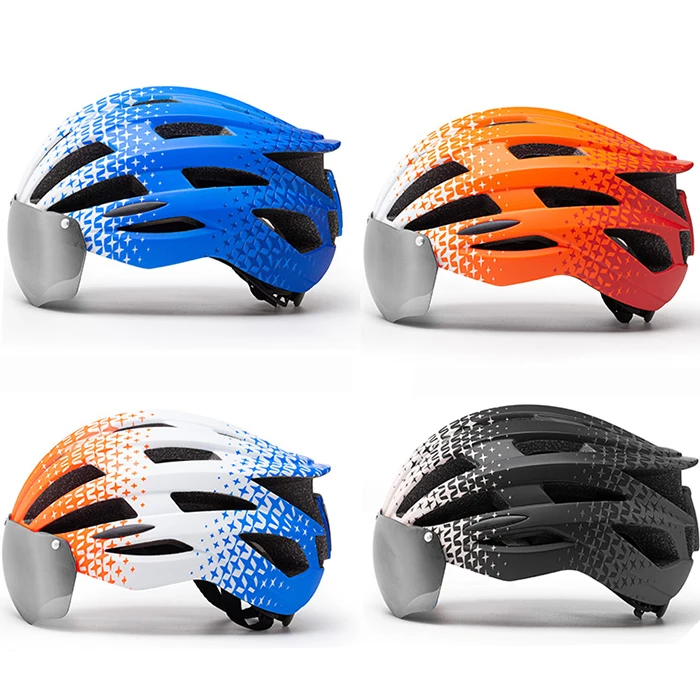 Custom Riding Helmet Bicycle Helmet With Magnetic Lens for Riding