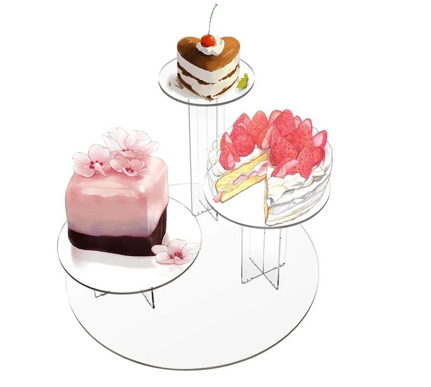 
New Design Cupcake Dispaly Stand Clear Acrylic Cake Stand 