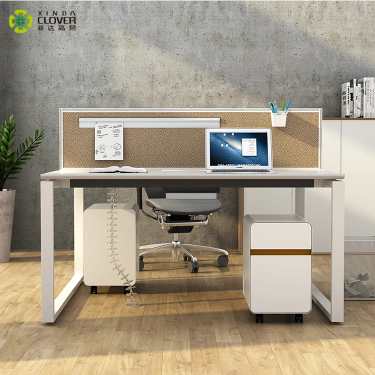 Оптовая Продажа Цена по прейскуранту завода, современный Двусторонняя лицом к лицу сотрудников рабочей станции 2 сиденье офисного стола