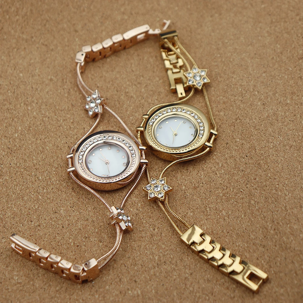 Elegant Luxury Women Watch Quartz Alloy Bracelet Factory Customization OEM New Style Fashion Lady Wristwatch