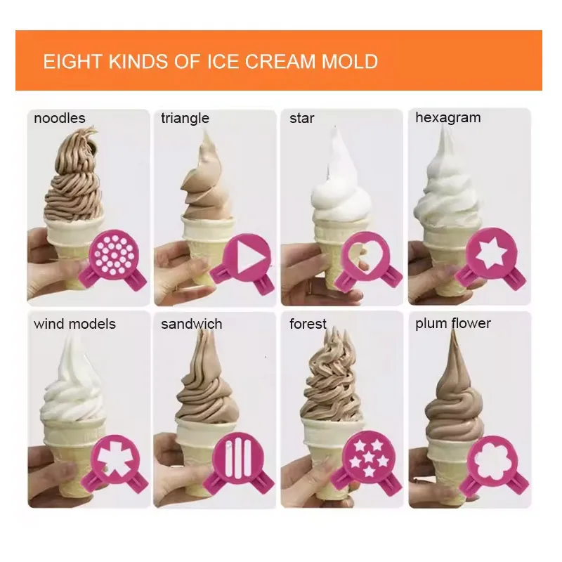 Three flavor table top soft serve ice cream making machine maquina para helados commercial ice cream bar machine