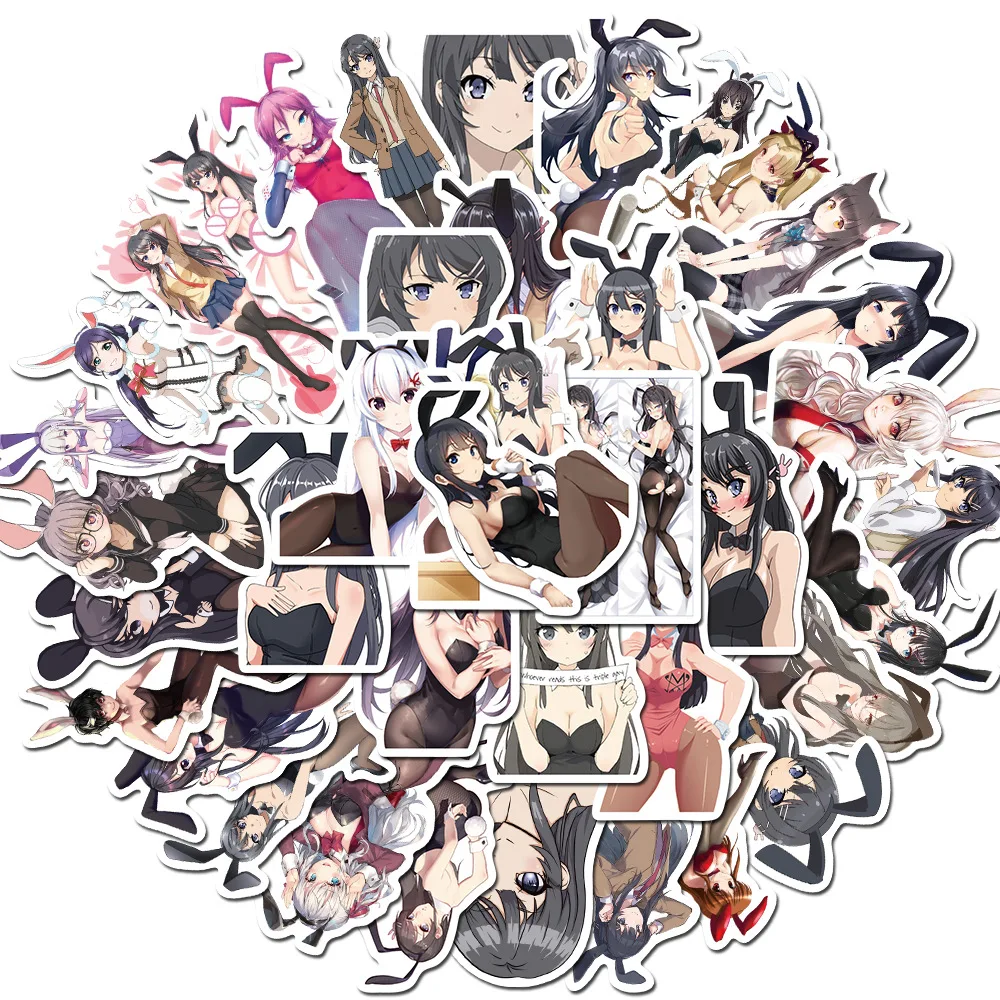 Декоративные дорожные наклейки для чемоданов hentai