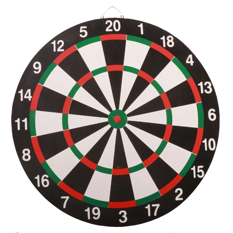 High Quality Paper Black Dartboards With Double Side Games And Steel Tip Darts With 4 Darts Game