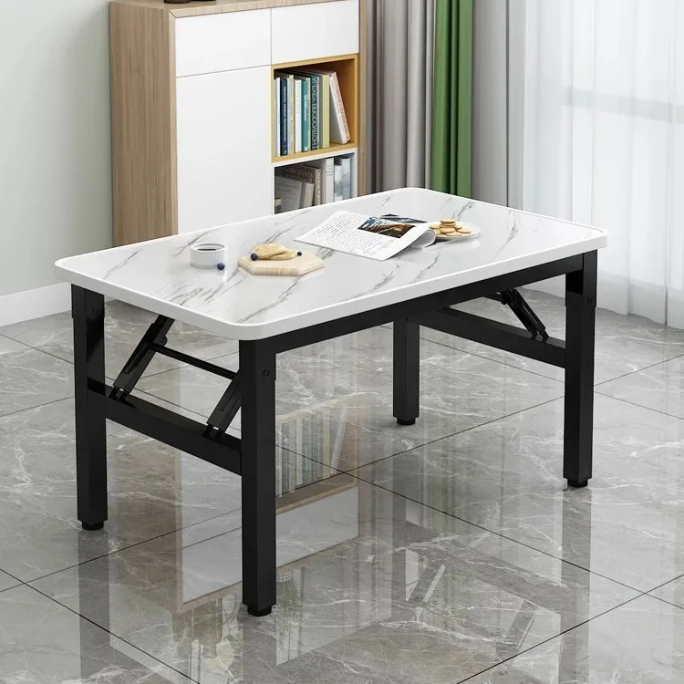 Customized Folding Rectangular Dining Table Simple Stall Coffee Table for Rental Housing Dormitories Outdoor Square Table