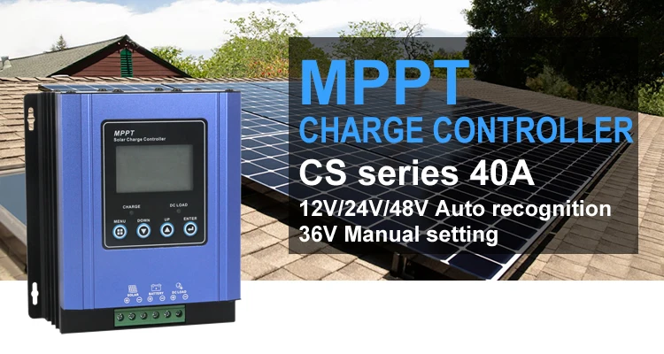 Mppt Solar Hybrid Controller Mppt Charge Controller 40A 60A for 100w 250w Solar Panel