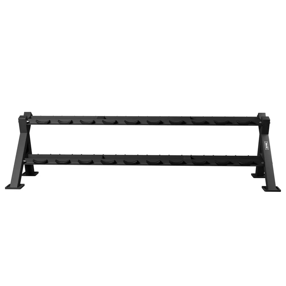 OKPRO Manufacturer New Design Gym Fitness Equipment Commercial 10 Pair 2 Tier Dumbbell Rack