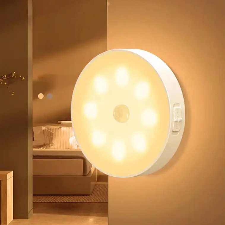 Mini LED Induction Light for Corridor Bedroom Hallway with Human Body Induction and Magnetic Absorption Night Lights